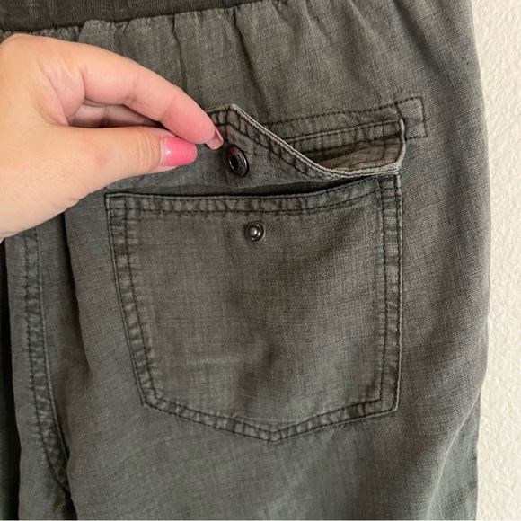 Splendid Lakeside Jogger, lyocell/linen blend, moss green, size S - Picture 6 of 14